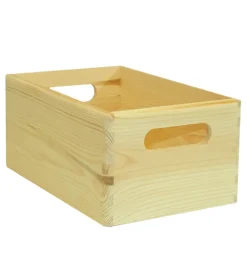 Contenitore multiuso in legno "wood box" marrone chiaro 30x20x14 cm