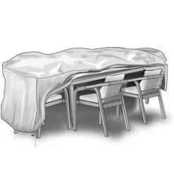 Copertura per mobili da giardino verdemax "special" in poliestere, 110x180x80 cm