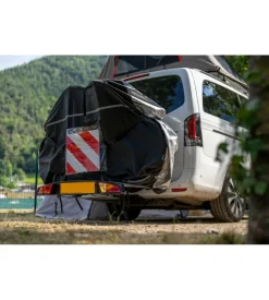 Copertura per portabici su gancio traino nordrive 190x50x130 cm - n60058