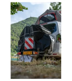 Copertura per portabici su gancio traino nordrive 190x50x130 cm - n60058