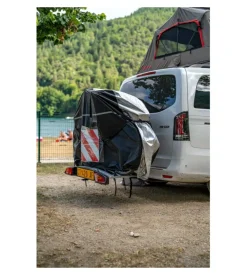 Copertura per portabici su gancio traino nordrive 190x50x130 cm - n60058