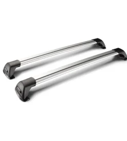 Coppia barre auto portatutto telescopiche in alluminio - 125 cm  y8050186