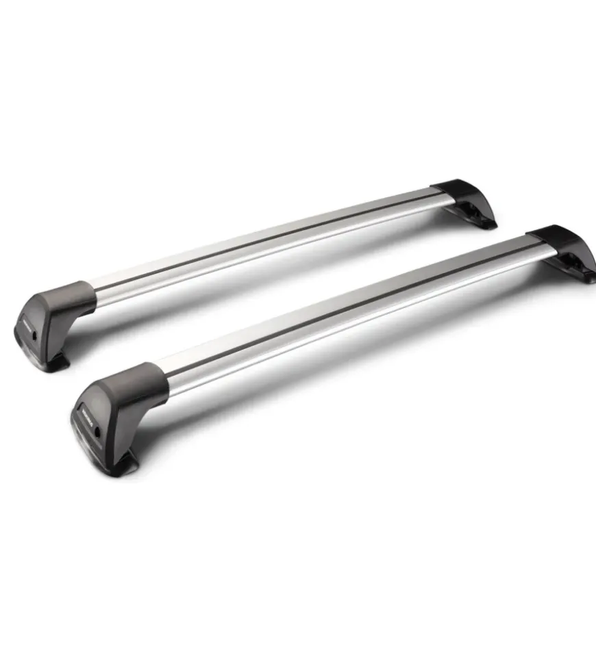 Coppia barre auto portatutto telescopiche in alluminio - 125 cm y8050186