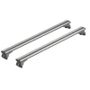 Coppia barre portatutto in alluminio silenzio in-rail - m - 120 cm  n15105