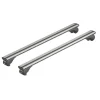 Coppia barre portatutto in alluminio silenzio rail - l - 128 cm  n15096