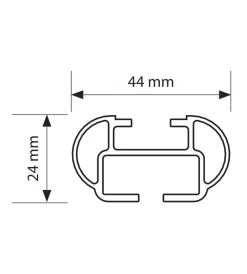 Coppia barre portatutto kuma in alluminio - m - 122 cm  n15004