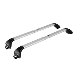 Coppia barre portatutto snap-fit alu telescopiche in alluminio - mis. 2 - 100÷136 cm  n15013