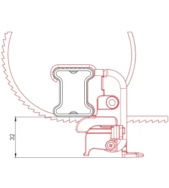 Coppia cinghie u-5 fermascala  n11065