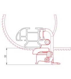 Coppia cinghie u-5 fermascala  n11065