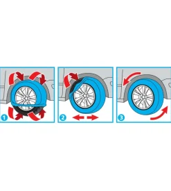 Coppia di calze da neve per auto snowdrive 