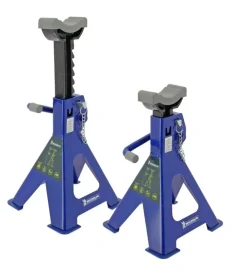 Coppia di cavalletti treppiedi a cremagliera michelin, 2 tonnellate