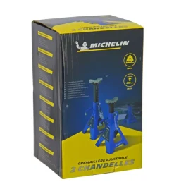 Coppia di cavalletti treppiedi a cremagliera michelin, 2 tonnellate