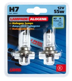 Coppia lampade h7 12v 55w twin d/blister  58057