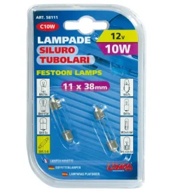 Coppia lampade siluro 10wsv8.5 11x38  58111