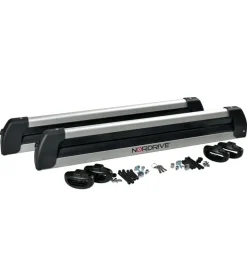 Coppia portasci nordrive "nordic-king evo aluminium nk-60" argento - n40011