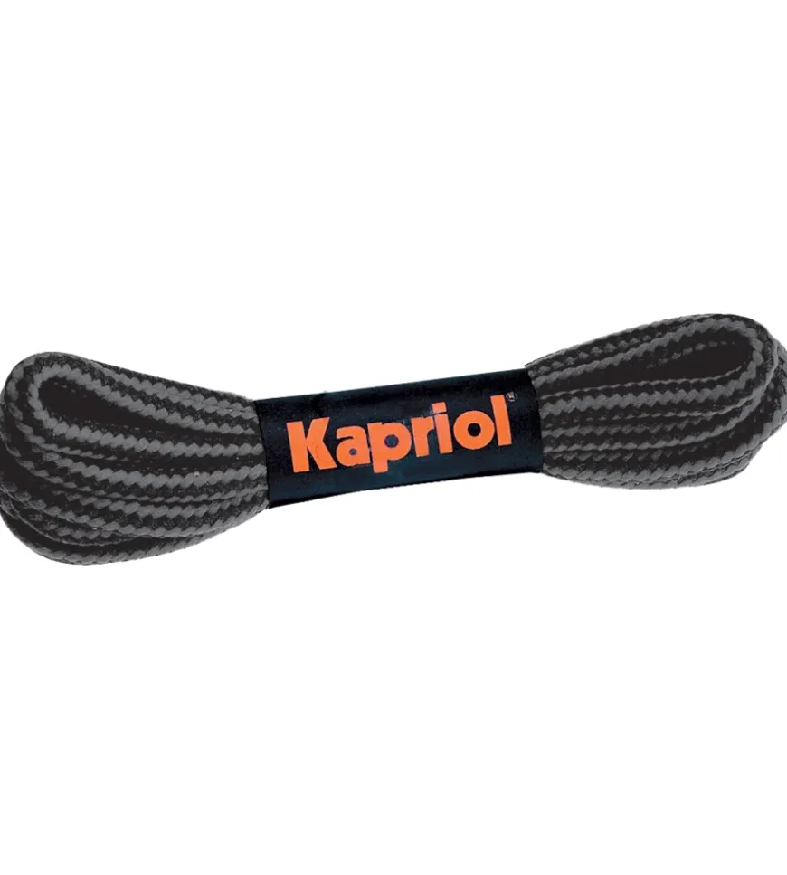 Coppia stringhe nero/grigio 150 cm - kapriol