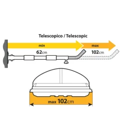 Coppia supporti da parete per box tetto tipo 2, orizzontale  n60051 - nordrive