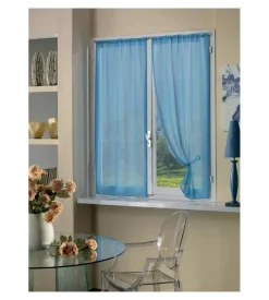 Coppia tendine boucle soft blu 70x240