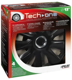 Copricerchi per auto "stratos rc black" - ø 13" pilot  31605