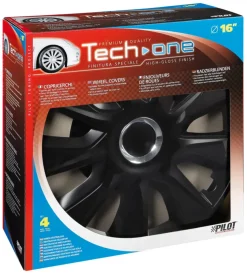 Copricerchi per auto "stratos rc black" - ø 16" pilot  31608