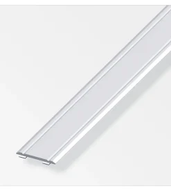 Coprisoglia 30x2 alluminio argento autoadesivo - 1 metro.