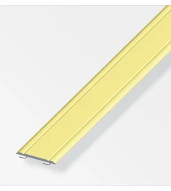 Coprisoglia 30x2 alluminio ottonato autoadesivo - 1 metro.