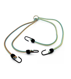 Corda elastica portapacchi "a ragno" - ganci metallo - 8 bracci - 2 pz.