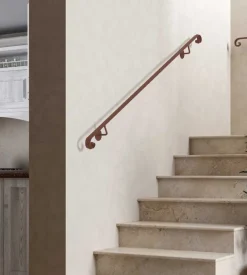 Corrimano in ferro verniciato metal expert colore grigio, 2 metri