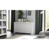 Credenza "firenze" 3 ante bianco opaco, 138x81x42 cm