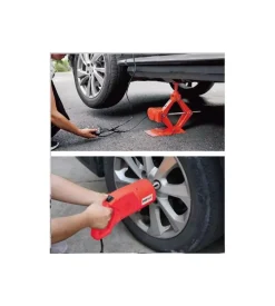 Cric elettrico di emergenza con chiave ad impulsi per cambio gomme, portata 2 tonnellate- automan