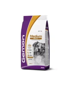 Crocchette per cani monge "gemon" adulto di taglia media con pollo 15 kg