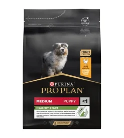 Crocchette per cani purina "pro plan" cucciolo di taglia media con pollo healthy start 3 kg