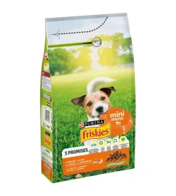 Crocchette per cani purina friskies "mini menu" adulto di taglia piccola con pollo 1,5 kg