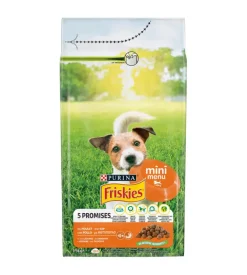 Crocchette per cani purina friskies "mini menu" adulto di taglia piccola con pollo 1,5 kg