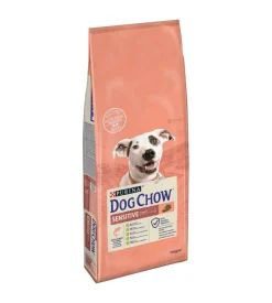Crocchette per cani purina "dog chow" adulto di tutte le taglie con salmone 14 kg
