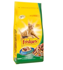 Crocchette per gatto adulto "vitality" con coniglio, pollo e verdure, 4kg - purina