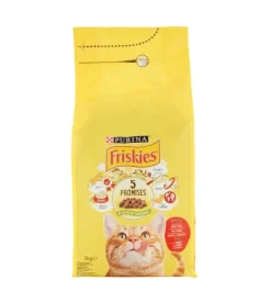 Crocchette per gatto adulto "vitality" con manzo, pollo e verdure , 2kg - purina
