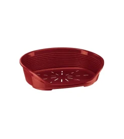 Cuccia da interno per cani e gatti "siesta deluxe 2" bordeaux, 49x36x17,5 cm - ferplast