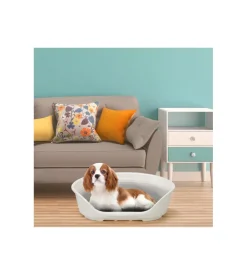 Cuccia da interno per cani e gatti "siesta deluxe 6" bianco, 70,5x52x23,5 cm - ferplast