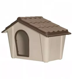 Cuccia per cani da esterno artplast "pc1t" in polipropilene tortora 57,3x39,4x41,8 cm