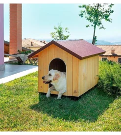 Cuccia per cani da esterno ferplast "domus extra large" in pino nordico 89,5x111,5x90 cm