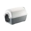 Cuccia per cani da esterno ferplast "kenny mini" in resina grigio 40x66x40 cm