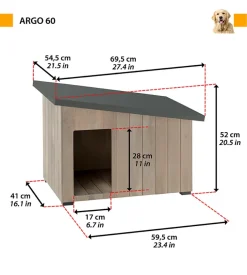 Cuccia per cani da esterno ferplast 