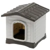Cuccia per cani da esterno ferplast "dogvilla 50" in resina grigio 43x48x44 cm