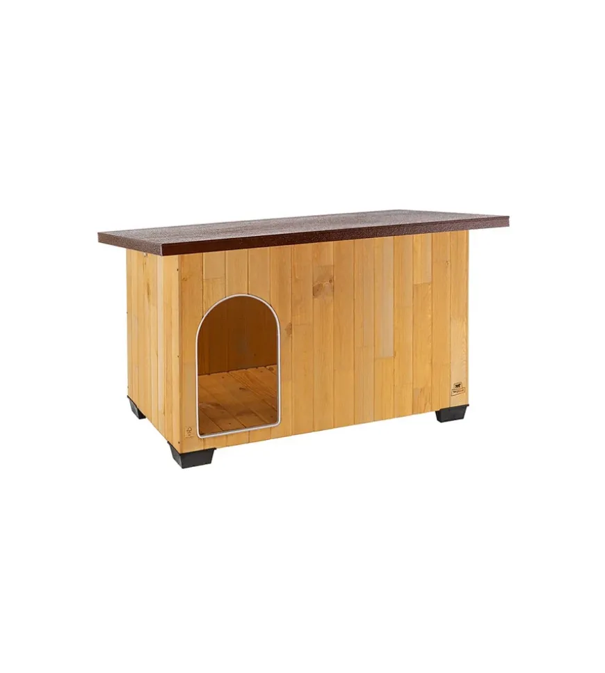 Cuccia per cani da esterno ferplast "baita 120" in pino nordico 140x85,5x87 cm