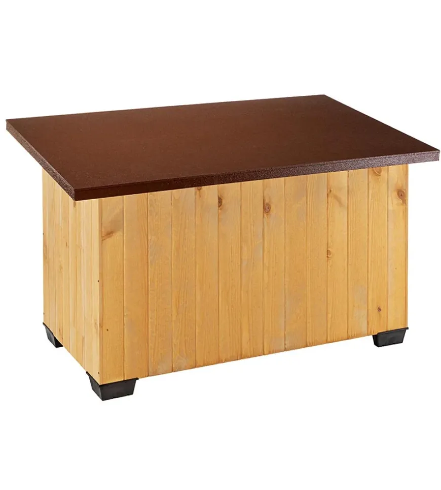 Cuccia per cani da esterno ferplast "baita 120" in pino nordico 140x85,5x87 cm