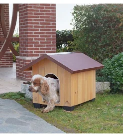 Cuccia per cani da esterno ferplast "domus medium" in pino nordico 70x82x67 cm