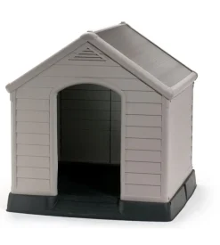 Cuccia per cani da esterno keter "dog house" in polipropilene beige 99x95x99 cm