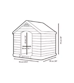 Cuccia per cani da esterno keter 