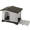 Cuccia per cani da esterno ferplast "dogvilla 110" con parete ribaltabile in resina grigio 111x84x79 cm